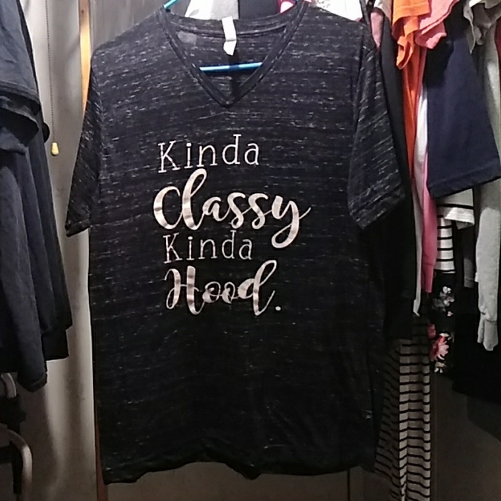 Large bella canvas vneck
